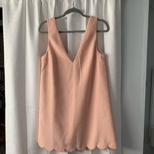 Light pink scalloped dress
